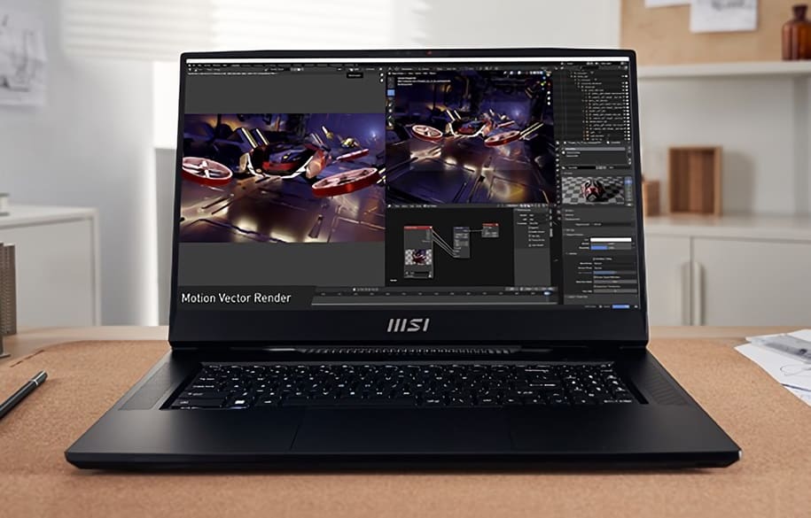MSI anuncia sus workstations portátiles CreatorPro con una GPU profesional NVIDIA 3500 Ada y CPU Intel Raptor Lake-H/X