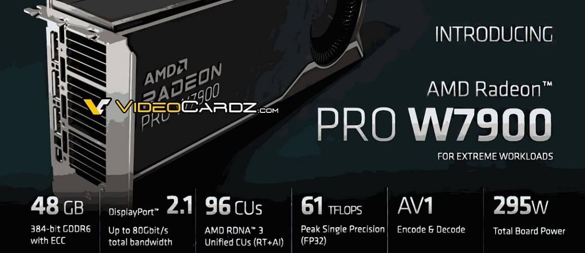 AMD presenta las GPUs RDNA 3 Radeon Pro W7900 de 48 GB y Pro W7800 de 32 GB para workstations