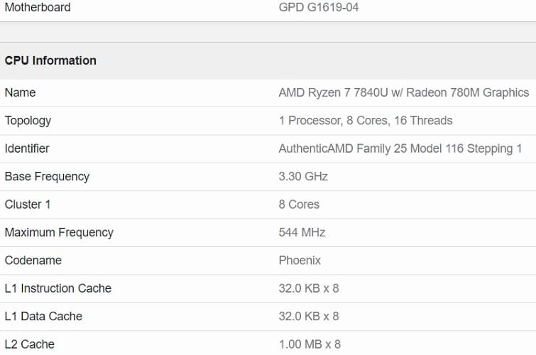 La APU AMD Ryzen 7 7840U Phoenix impulsará la nueva consola portátil GPD Win Max
