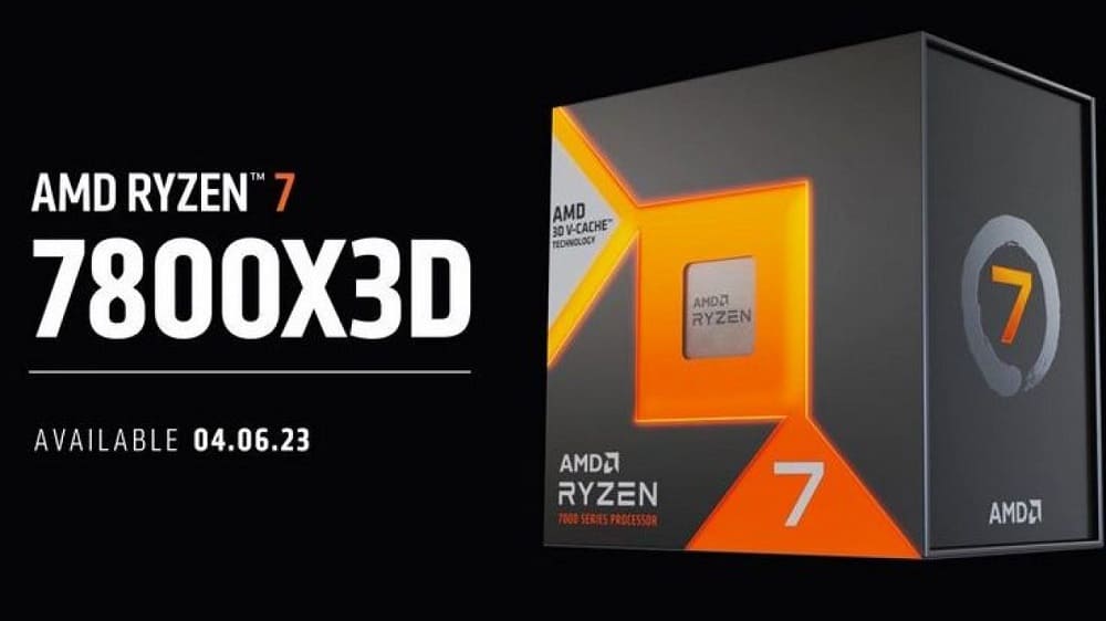 Según AMD, el Ryzen 7 7800X3D queda ligeramente por detrás del buque insignia, el 7950X3D