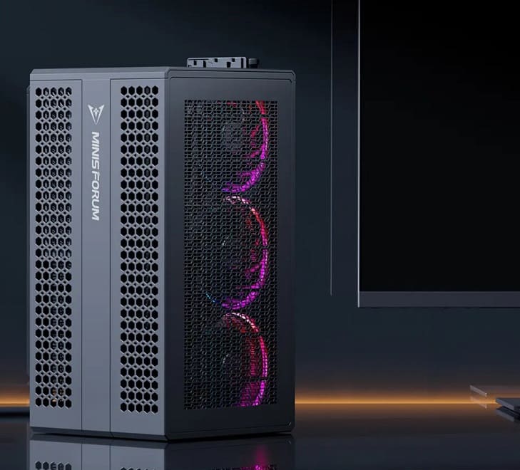 Minisforum B550 Pro se presenta como un nuevo mini PC con opción de expansión de GPU dedicada
