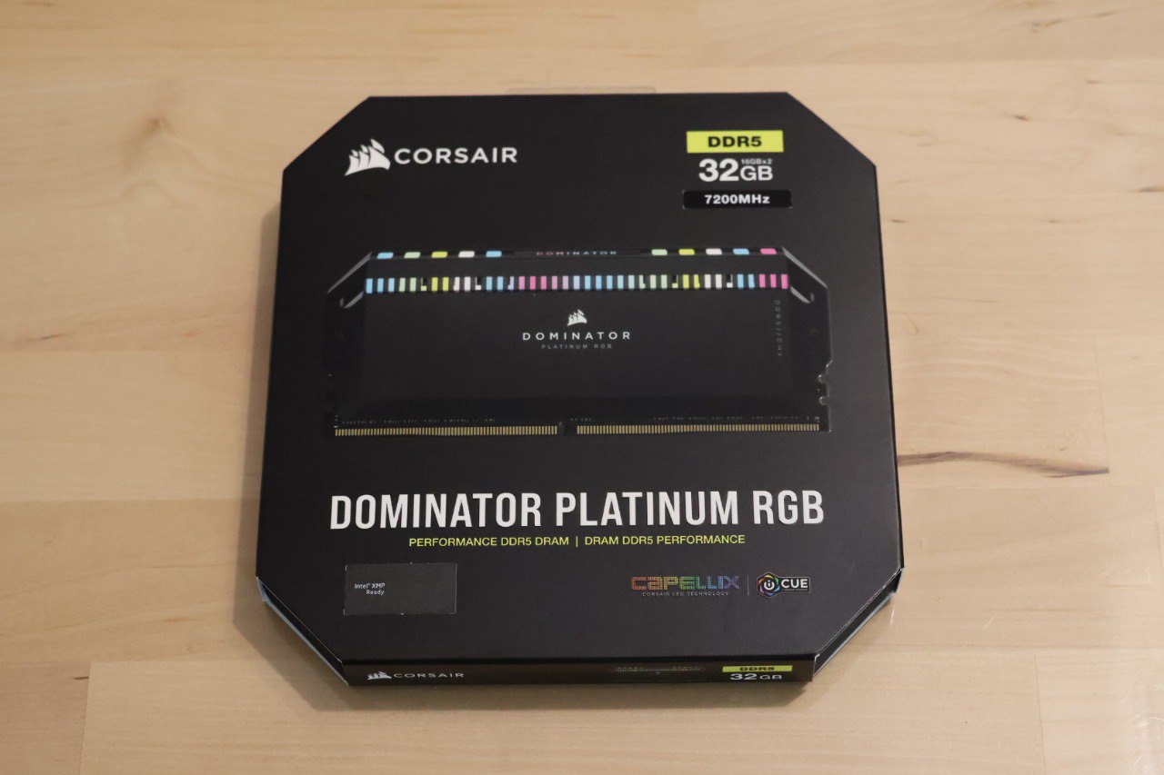 Analizamos la ram Corsair DDR5 Dominator Platinum RGB 7200Mhz Cl34