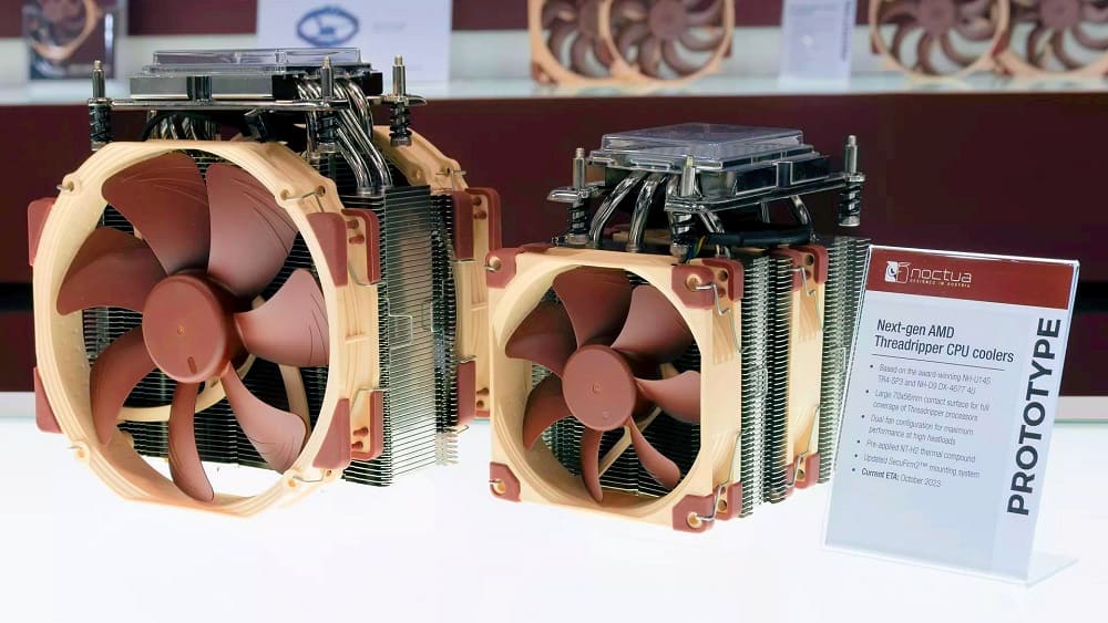Noctua muestra disipadores masivos para la próxima generación de CPUs AMD Threadripper, que llegarán en octubre de 2023