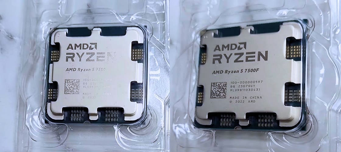 El AMD Ryzen 7 7500F de 6 núcleos iguala al 7600X en el primer test de Geekbench