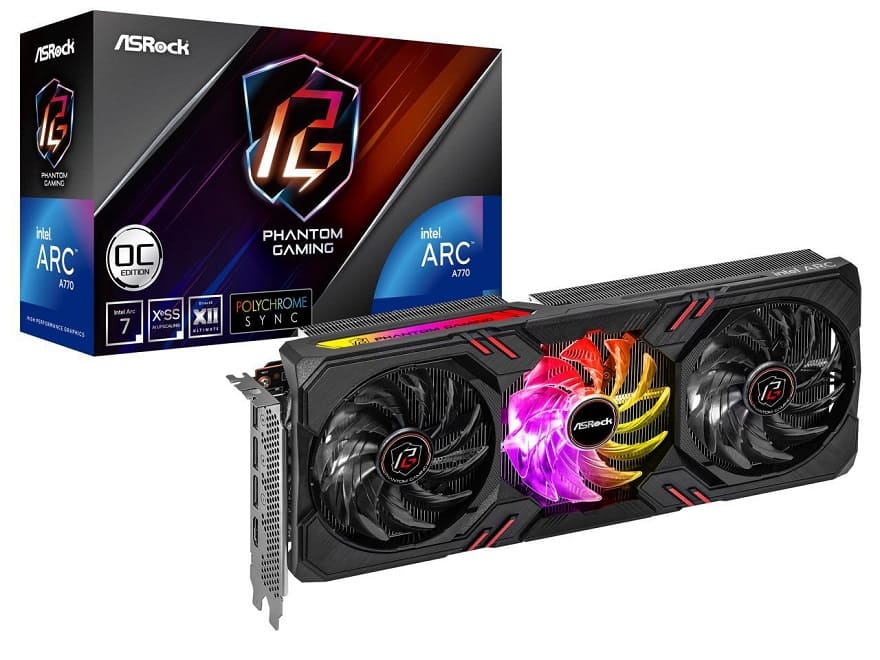 ASRock lanza sin hacer ruido su primera GPU Arc A770 con 16 GB de VRAM por 329 dólares