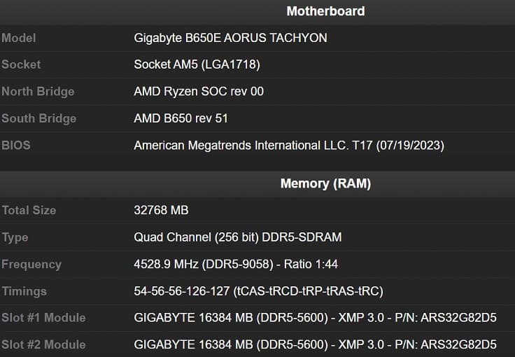 Overclocker logra un OC de memoria DDR5-9058 en la plataforma AMD AM5 gracias a un nuevo firmware