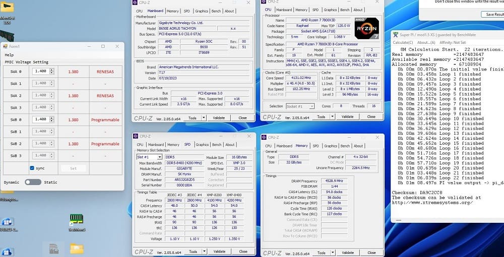 Overclocker logra un OC de memoria DDR5-9058 en la plataforma AMD AM5 gracias a un nuevo firmware