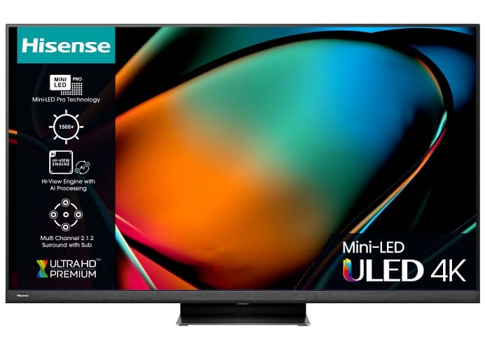 El televisor Mini LED Hisense U8K ya está disponible en Europa con un modelo de 75 pulgadas