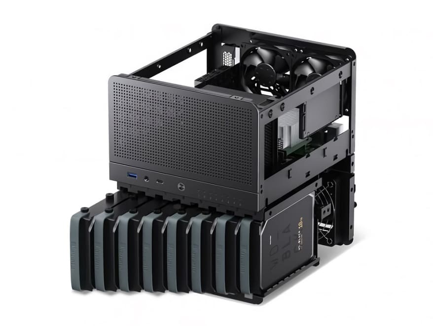 JONSBO N3: chasis NAS mini-ITX con capacidad para ocho unidades de 3,5 pulgadas