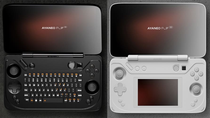 AYANEO presenta el FLIP DS, una consola portátil con doble pantalla inspirado en la Nintendo 3DS