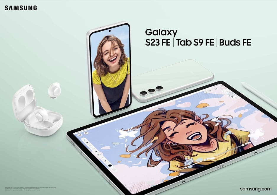 Samsung lanza los nuevos Galaxy S23 FE, Galaxy Tab S9 FE y Galaxy Buds FE