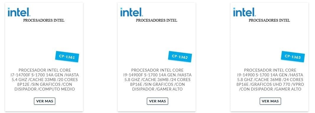 Intel presentará el próximo mes procesadores de sobremesa 14th Gen Core "Raptor Lake Refresh" no K (65W)