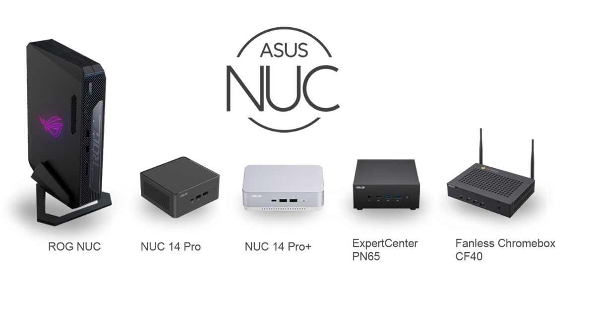 Innovadores PC ultra compactos ASUS NUC: potencia y soluciones para todos