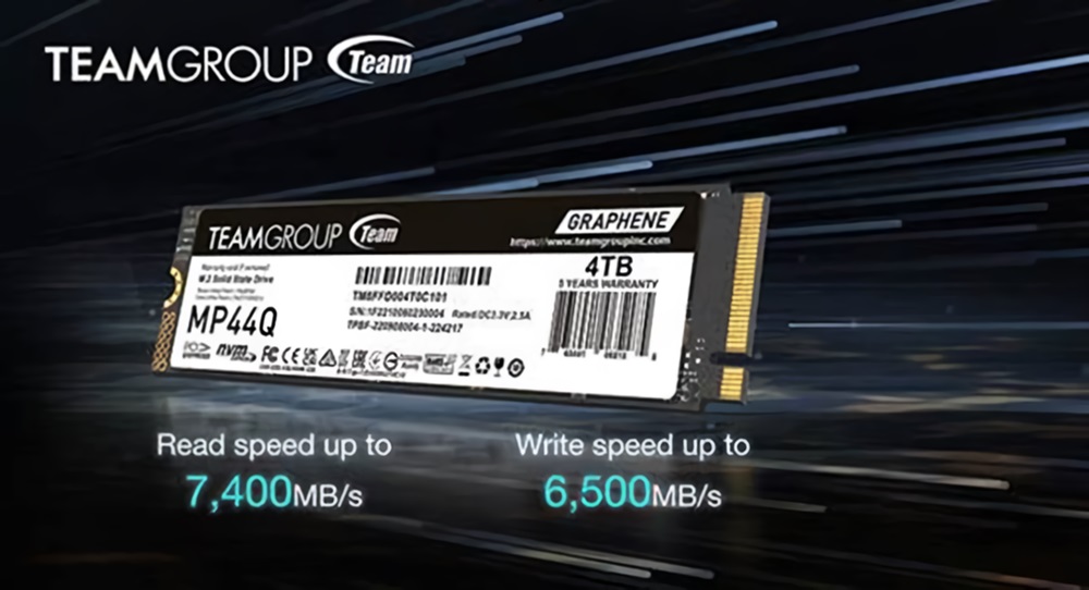 TEAMGROUP lanza su nueva unidad SSD M.2 PCIe 4.0 MP44Q