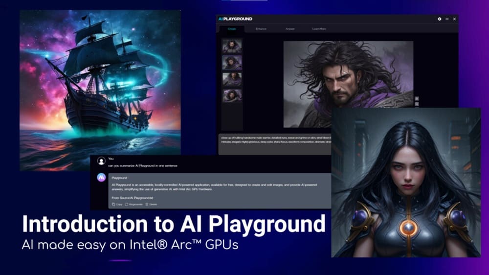 Intel AI Playground portada