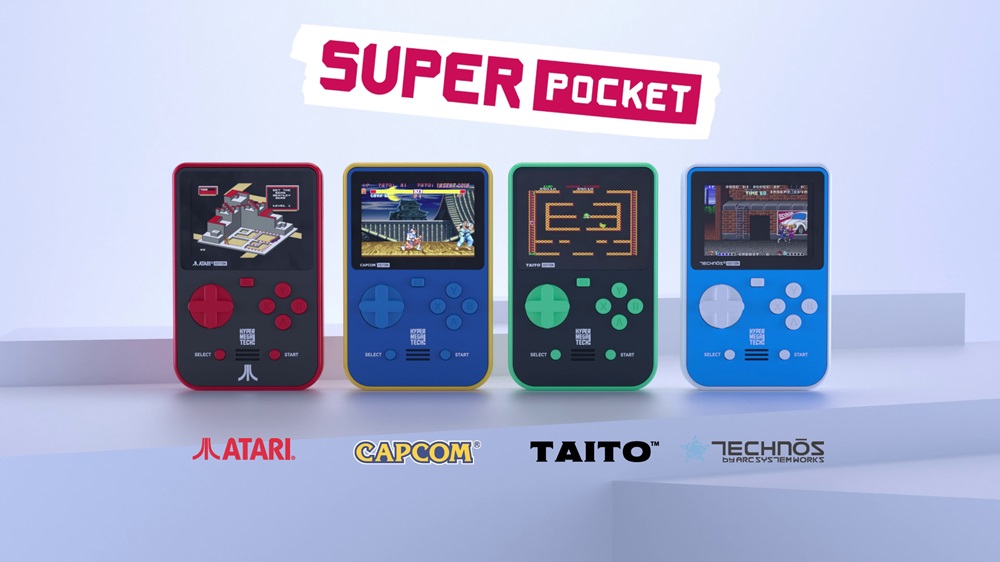 Vuelve Super Pocket de HyperMegaTech, con dos nuevos arcades de bolsillo de Atari y Technos