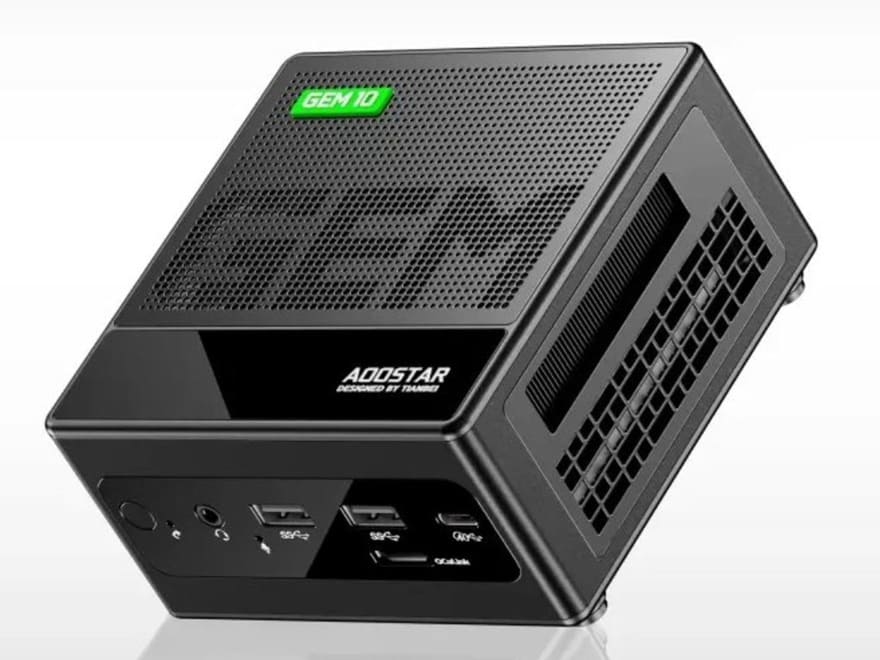 AOOSTAR GEM10 370: nuevo mini PC compacto de 0,6 L con AMD Ryzen AI 9 HX 370 y puerto OCuLink