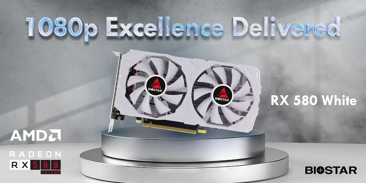 BIOSTAR anuncia la tarjeta gráfica Radeon RX 580 White