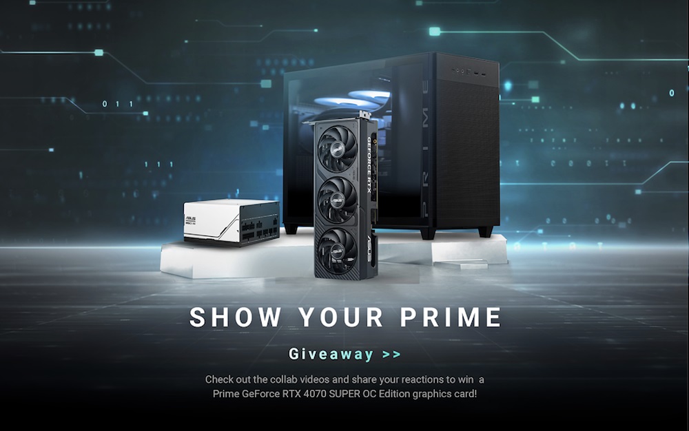 ASUS lanza el sorteo “Show Your Prime” para ganar una tarjeta gráfica ASUS