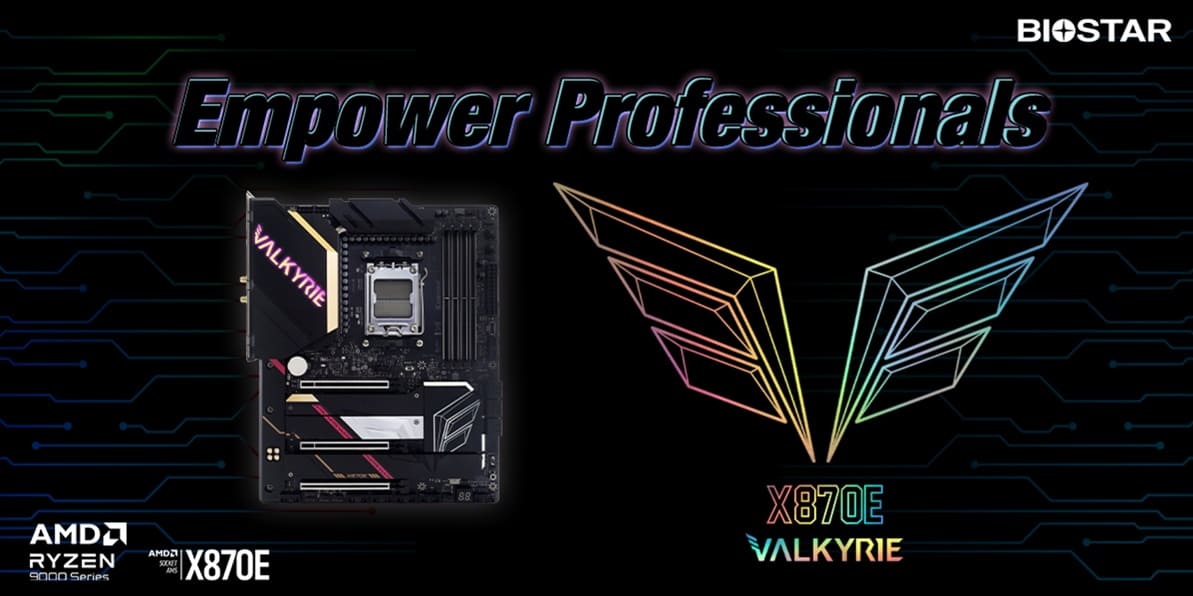 BIOSTAR presenta la placa base insignia X870E VALKYRIE