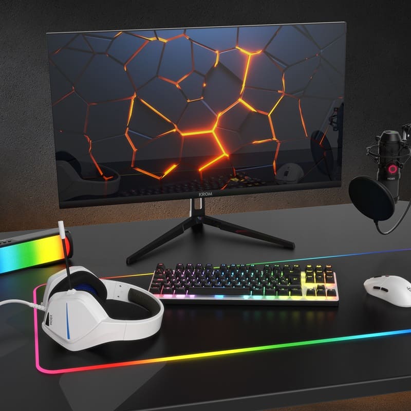 Krom Kertz 27: un monitor gamer IPS frameless con una tasa de refresco de 200 Hz y una respuesta de 1 ms