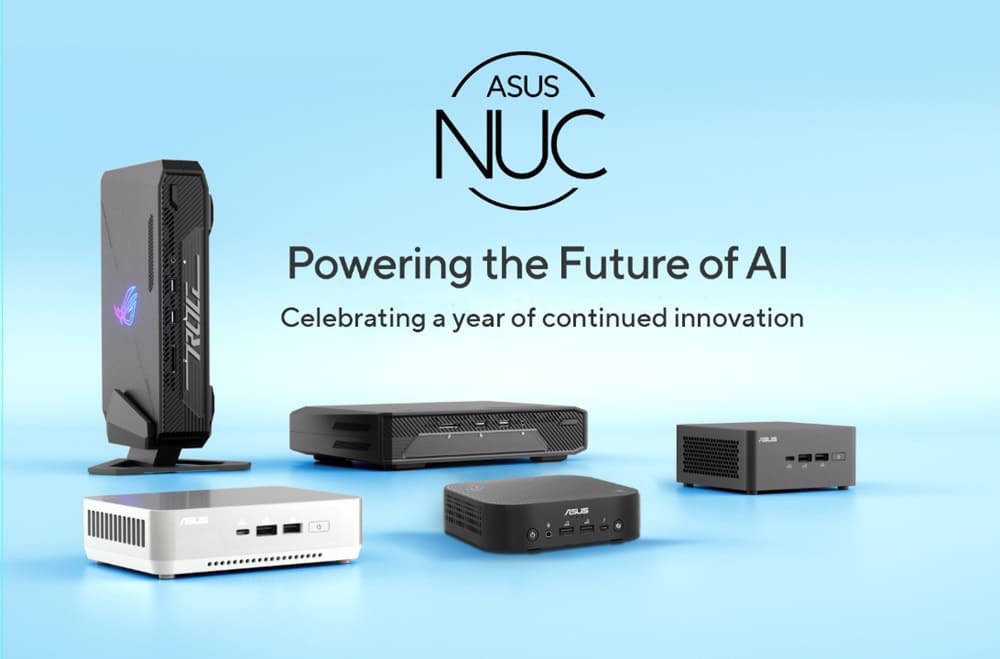 ASUS celebra el primer aniversario de la adquisición de la marca NUC con grandes hitos e innovaciones en IA