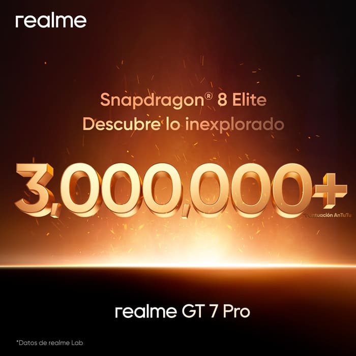 realme anuncia la llegada a España del GT 7 Pro, primer móvil con Snapdragon 8 Elite