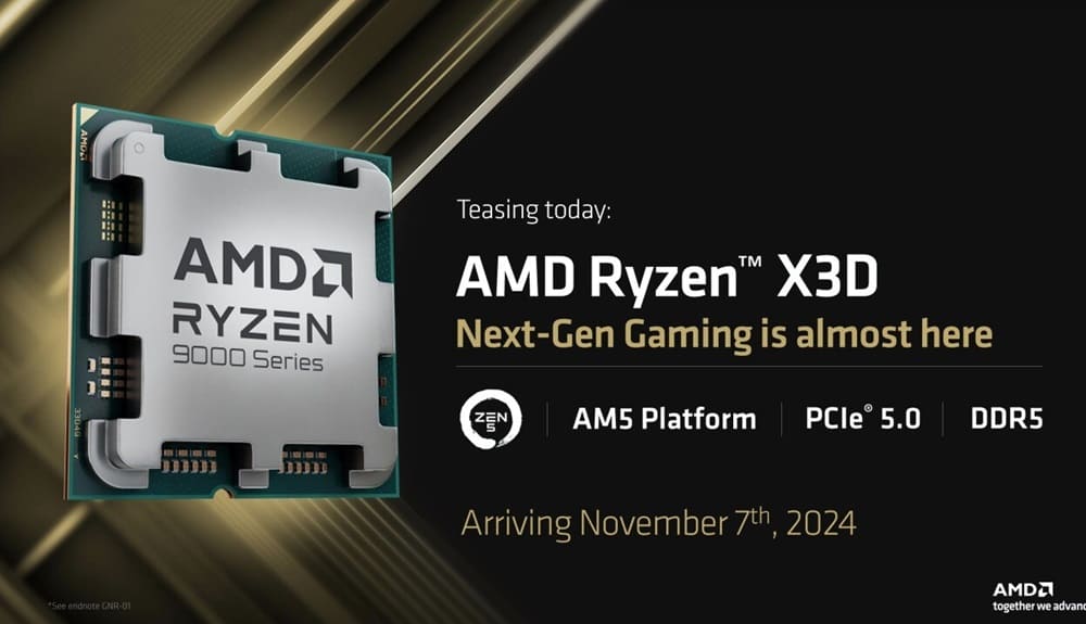 AMD anuncia el Ryzen 7 9800X3D, así como recortes de precio en toda la gama Ryzen 9000