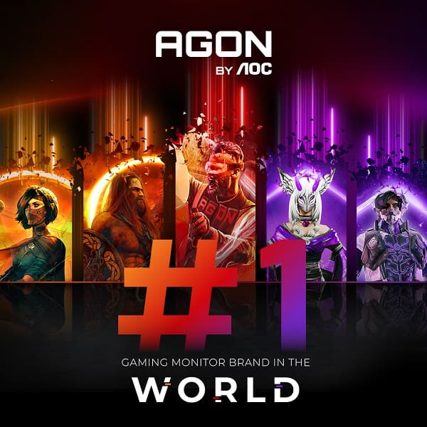 AGON by AOC mantiene el primer puesto mundial en monitores para gaming en el primer trimestre de 2024