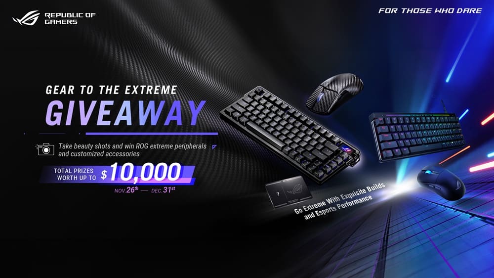 ASUS Republic of Gamers lanza el concurso global Gear to the Extreme para premiar los mejores set-ups gaming