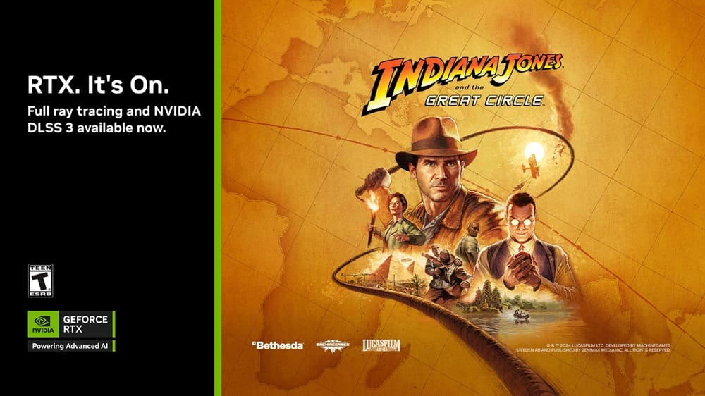 Indiana Jones ya tiene Full Ray Tracing y DLSS 3 con Frame Generation y Super Resolution