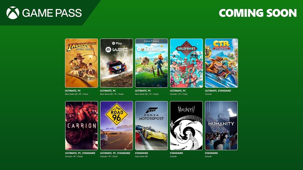 Xbox Game Pass diciembre 2024 portada