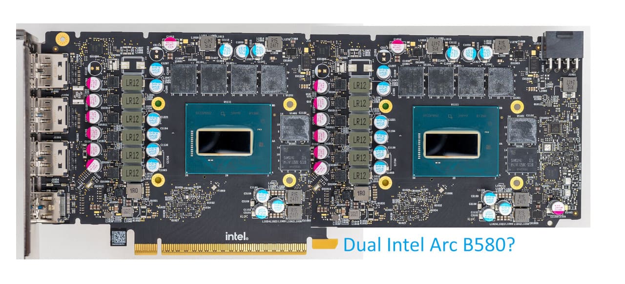 Intel Arc «Battlemage» B580 con dos GPUs y 48 GB de VRAM: el regreso de la solución doble como en la TITAN Z Intel Arc «Battlemage» B580 con dos GPUs y 48 GB de VRAM: el regreso de la solución doble como en la TITAN Z