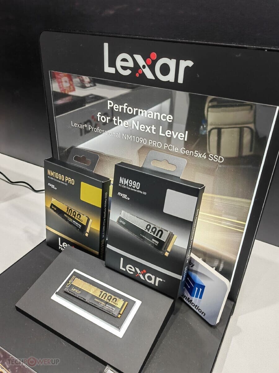 Lexar presenta sus SSD tope de gama NM1090 y NM990 con hasta 14 GB/s en Computex 2025