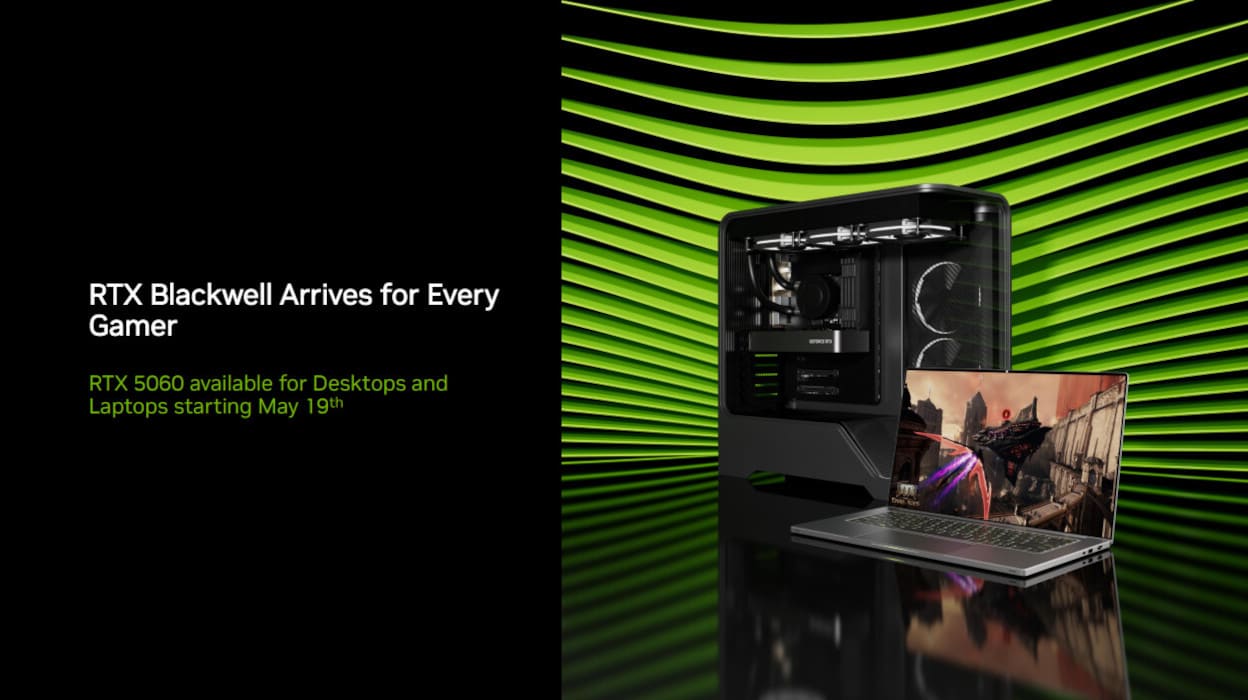 NVIDIA presenta la RTX 5060 y expande DLSS 4 a más juegos en Computex 2025
