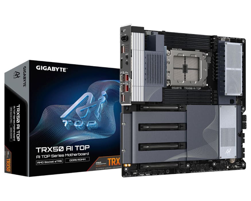 Gigabyte lanza BIOS con soporte para Ryzen Threadripper 9000 y PRO 9000 WX en placas TRX50