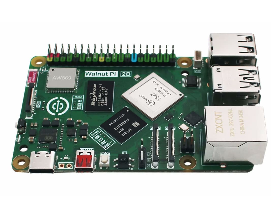 Walnut Pi 2B: alternativa a la Raspberry Pi con 8 núcleos y NPU por solo 50 dólares Walnut Pi 2B: alternativa a la Raspberry Pi con 8 núcleos y NPU por solo 50 dólares