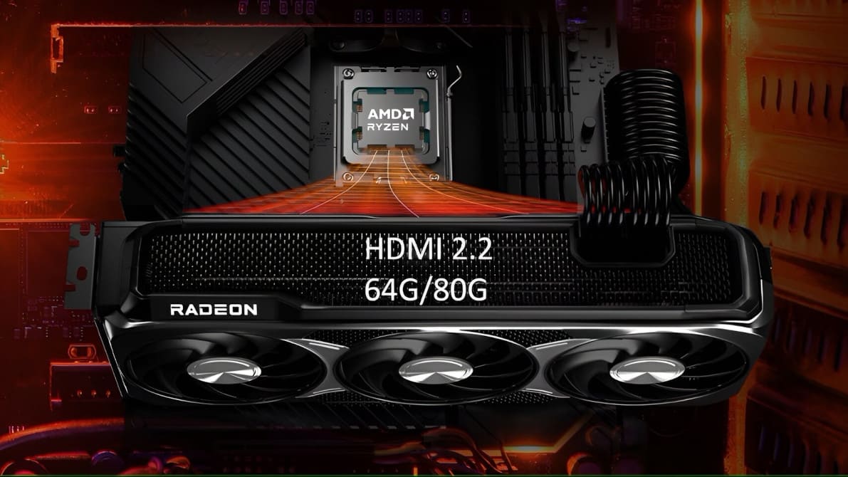 AMD integrará HDMI 2.2 en sus próximas GPUs con soporte para hasta 80 Gbit/s