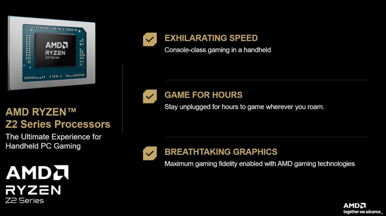 AMD presenta los Ryzen AI Z2 Extreme y Ryzen Z2A para consolas portátiles