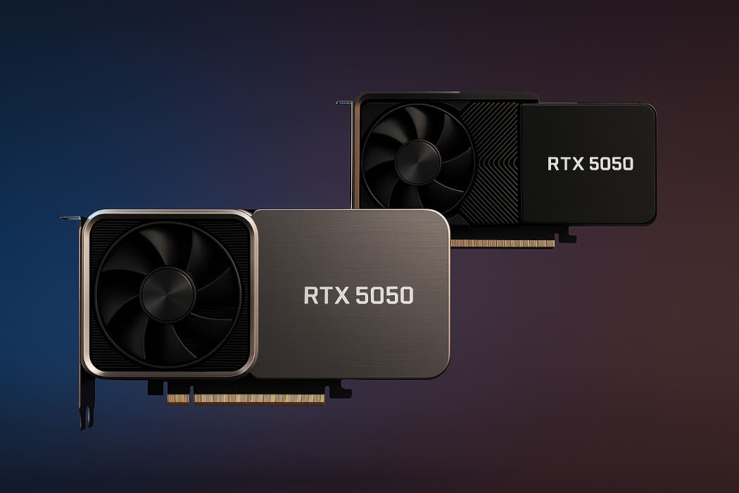 RTX 5050: NVIDIA sorprende al usar GDDR6 en escritorio y GDDR7 en portátiles