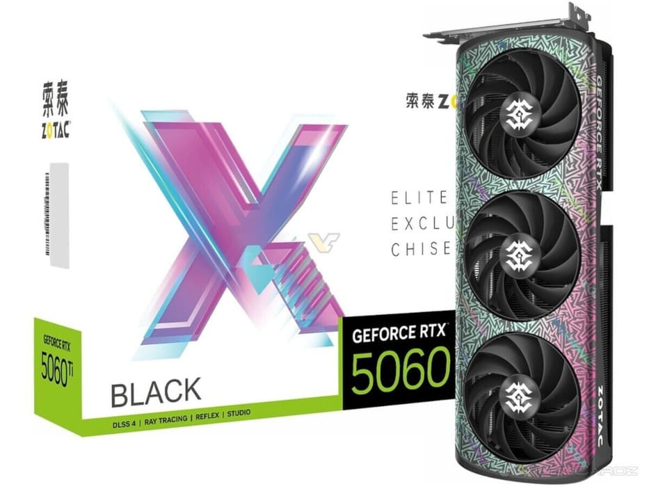 ZOTAC lanza la RTX 5060 Ti 16 GB XGAMING Black en China con diseño exclusivo inspirado en Cómo entrenar a tu dragón