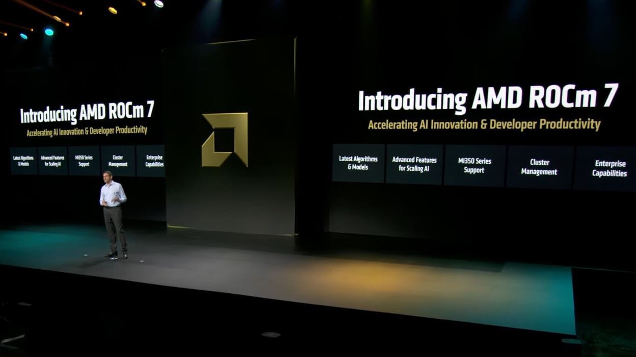 AMD lanzará ROCm 7 en agosto con instalación integrada en Windows y Linux, actualizaciones cada 2 semanas y rendimiento 3 veces superior