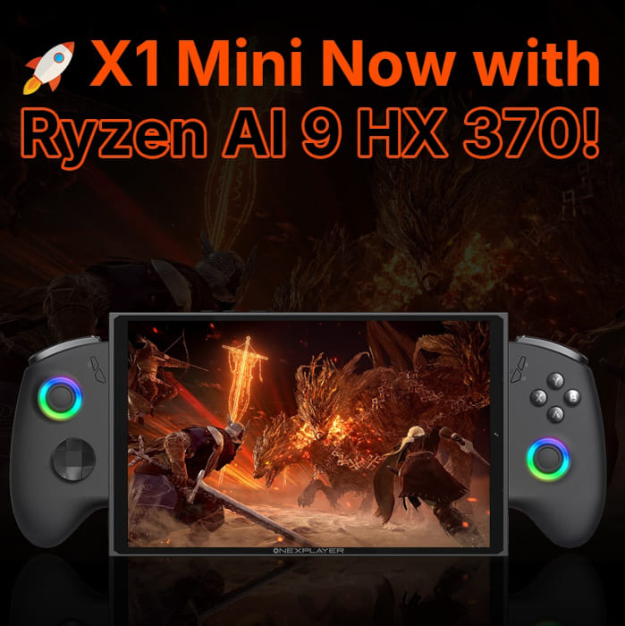 OneXPlayer X1 Mini se actualiza con el Ryzen AI 9 HX 370 y llega directamente a tienda sin pasar por Indiegogo