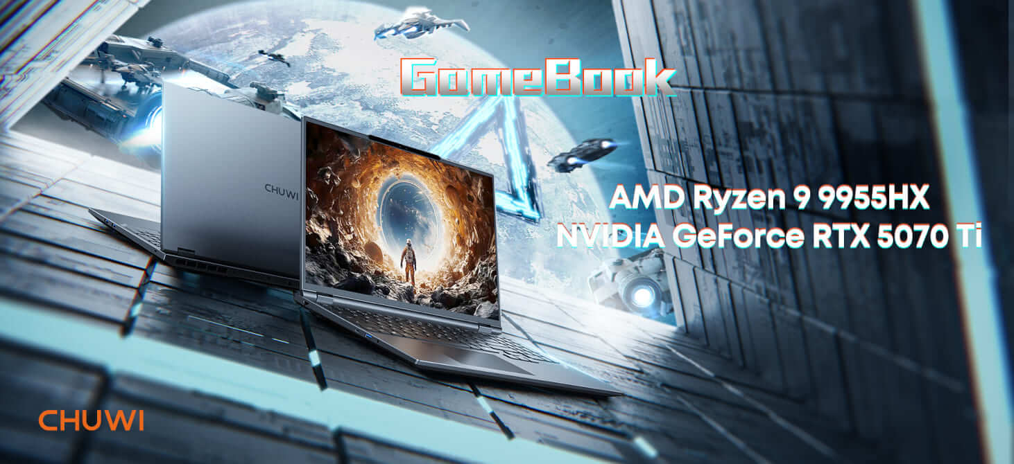 CHUWI lanza su GameBook en Europa: portátil gaming con Ryzen 9 y RTX 5070 Ti por solo 1.930€