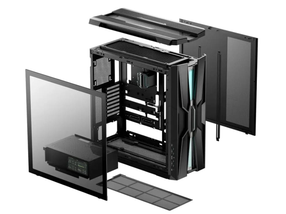 DeepCool GENOME III: torre premium con refrigeración líquida AIO de 420 mm y pantalla LCD