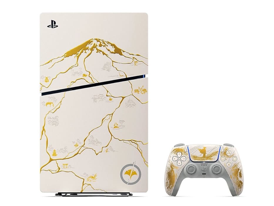 Sony anuncia las ediciones limitadas de PS5 y DualSense para Ghost of Yotei, disponibles en negro y dorado