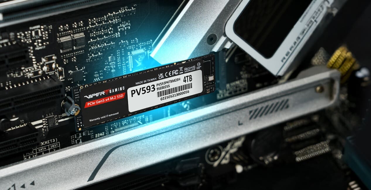 Patriot PV593 PCIe 5.0: SSD de alto rendimiento con hasta 14.000 MB/s y enfoque profesional