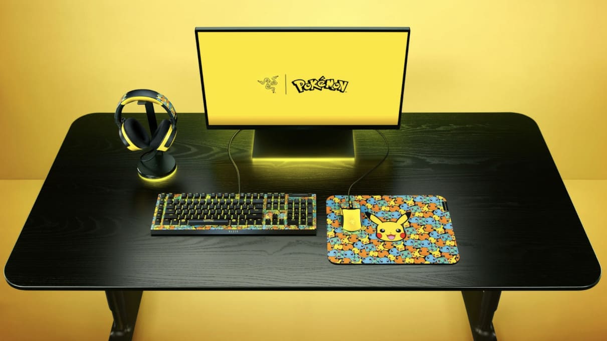 Razer lanza sus periféricos edición Pokémon en todo el mundo: teclado, ratón, auriculares y alfombrilla