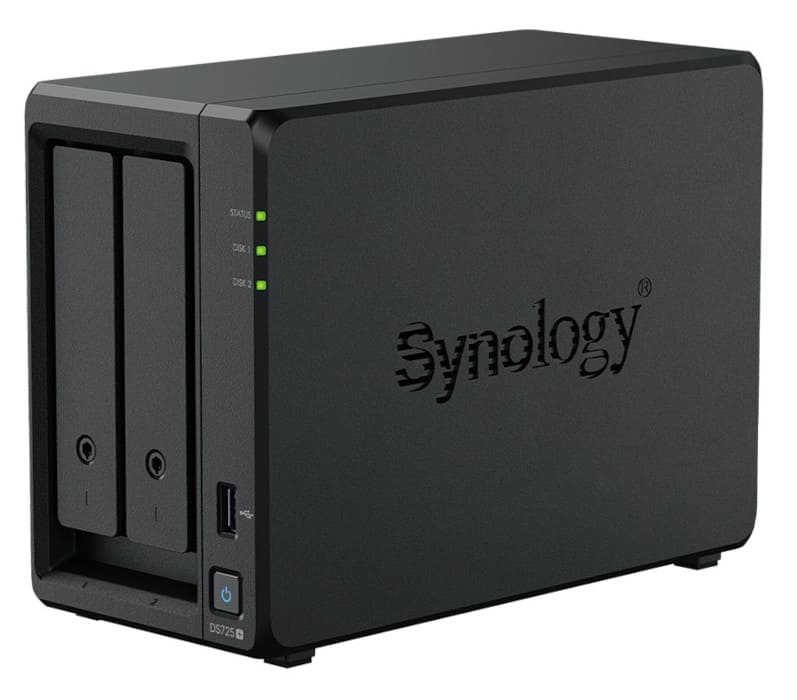 Synology DS725+: un NAS compacto con 2 bahías, expansión hasta 140 TB y conexión 2.5GbE