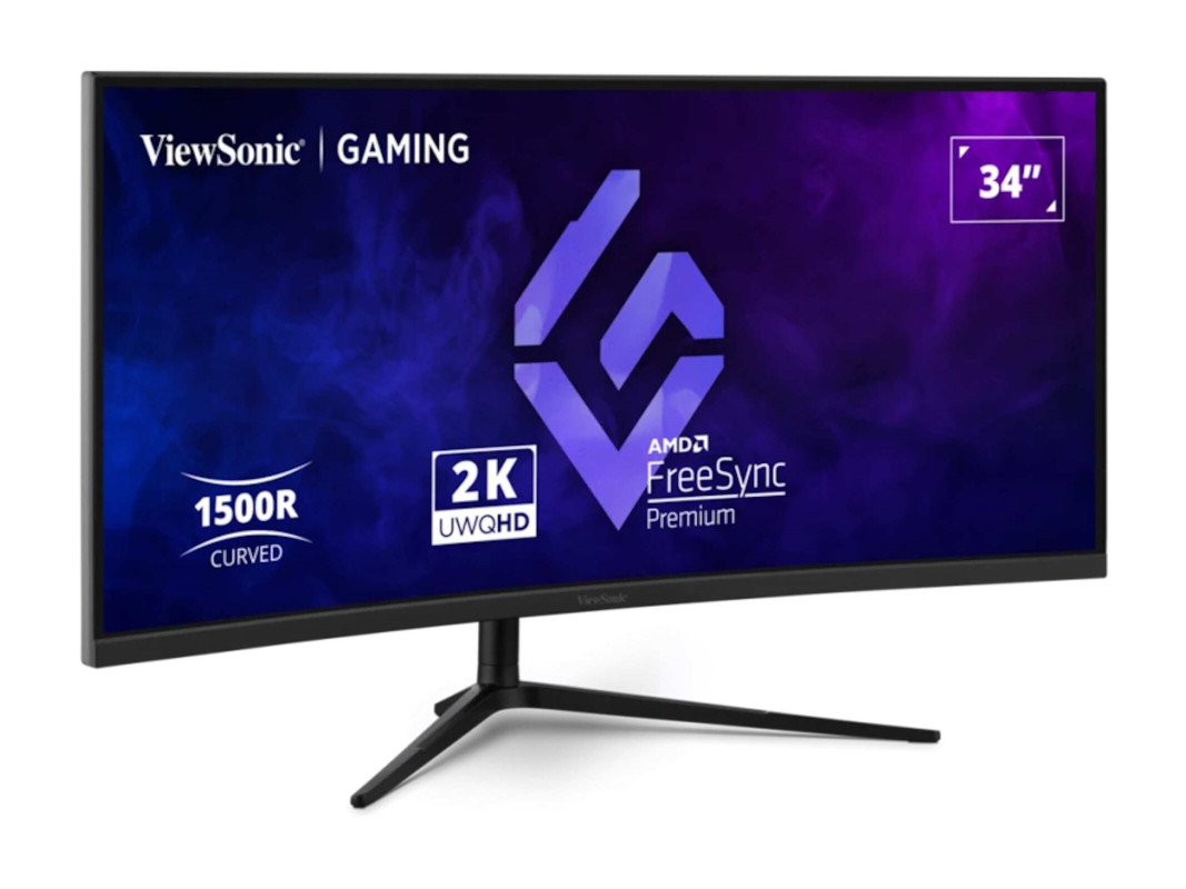 ViewSonic lanza el VX3418C-2K: monitor gaming ultrapanorámico de 34" con 180 Hz y FreeSync Premium
